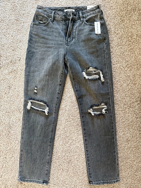 PacSun Denim - PacSun Distressed Straight Leg Mom Jeans NWT Ripped Denim High Rise Women’s 26